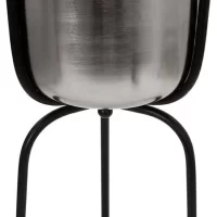 METAL PLANTER WITH STAND