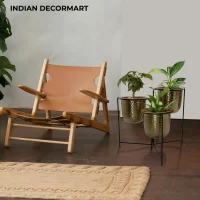 Modern Plant Stand with Pot for Indoor Outdoor