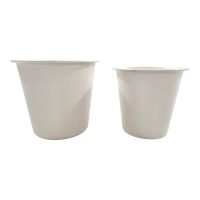 Metal Plant Pots (White, PO2)
