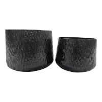 Metal Plant Pots (Black)