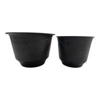 Metal Plant Pots (Black, PO2)