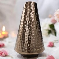 Metal Flower Vase Copper