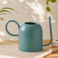 INDIAN DECORMART Durable Plant Watering Can for Indoor and Outdoor Gardening | Easy-Pour Spout | Stylish Watering Can for Houseplants, Garden, Flowers, Green Color
